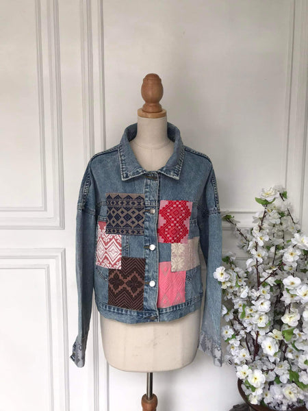 (m) - Denim Patch Jacket