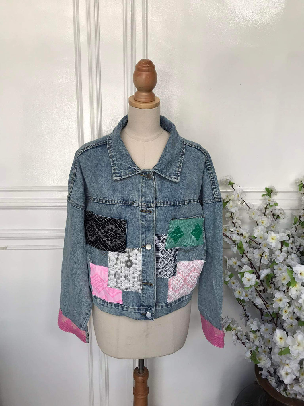 L - Denim Patch Jacket