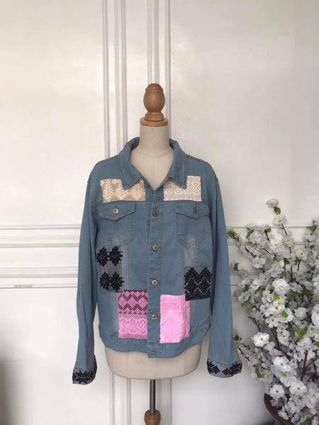 (m) - Denim Patch Jacket