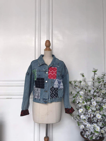 (s) - Denim Patch Jacket