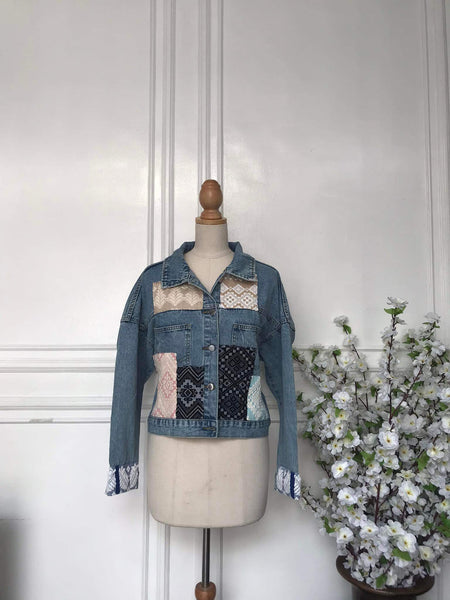(s) - Denim Patch Jacket