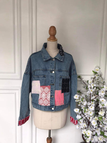 (m) - Denim Patch Jacket