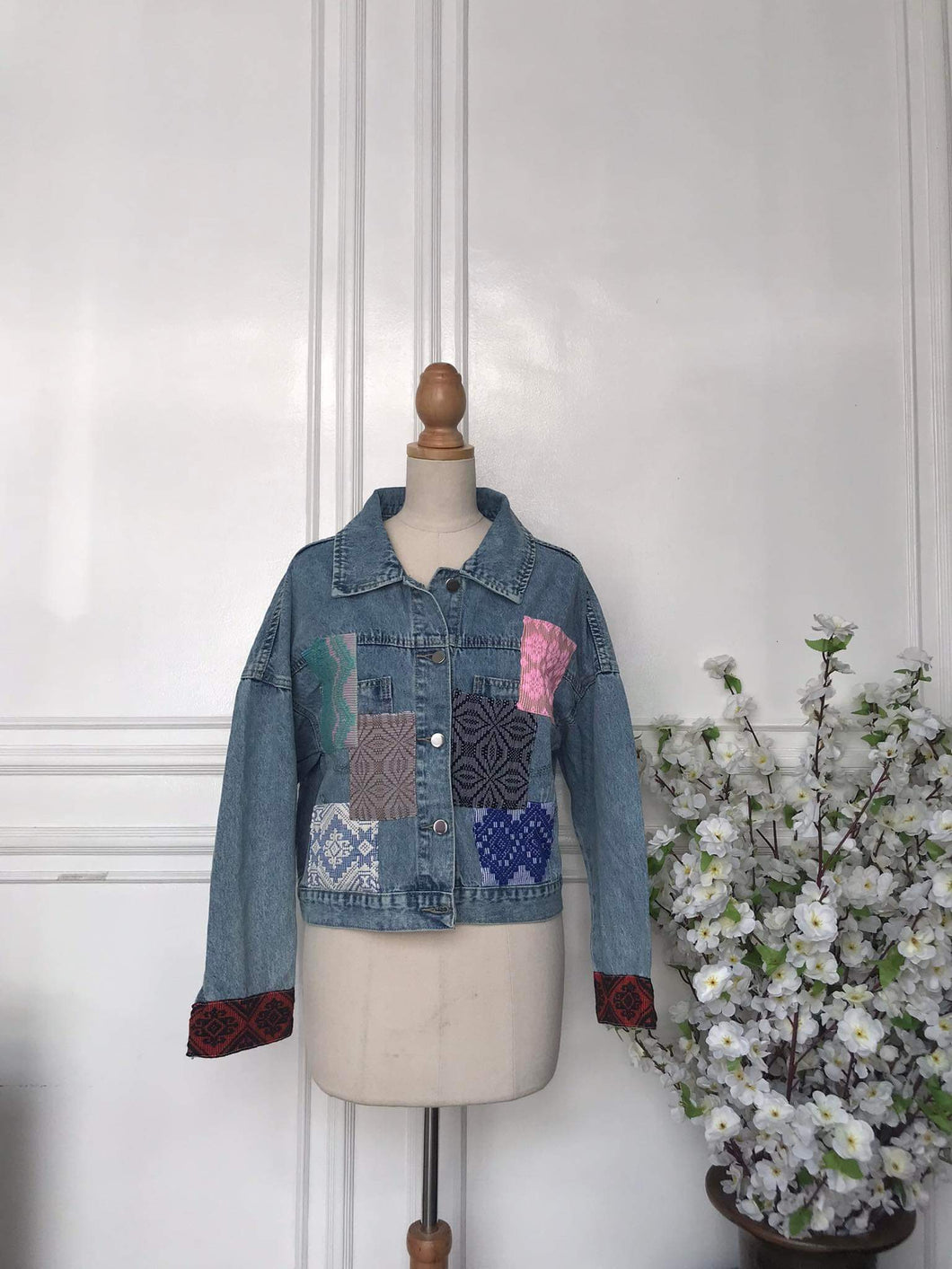 (s) - Denim Patch Jacket