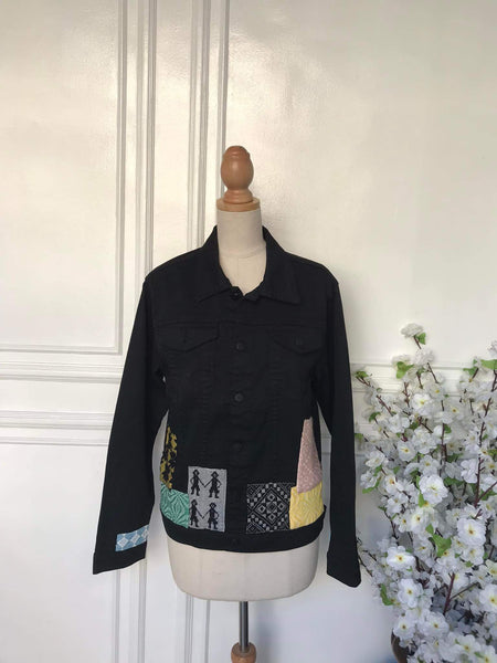 (s) - Denim Patch Jacket