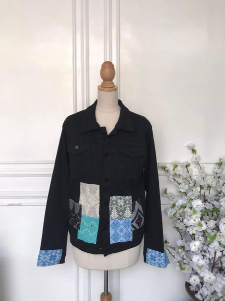 (m) - Denim Patch Jacket