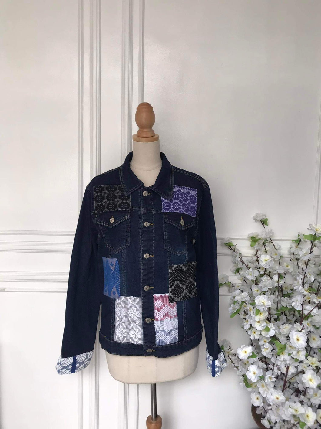 (l) - Denim Patch Jacket