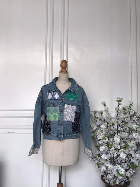 (s) - Denim Patch Jacket