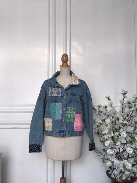 (s) - Denim Patch Jacket