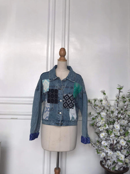 (s) - Denim Patch Jacket