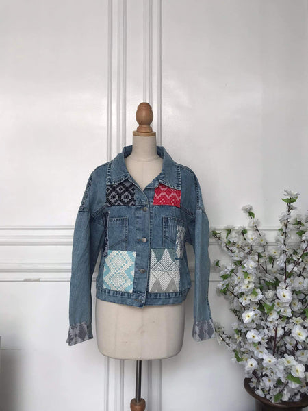 (s) - Denim Patch Jacket