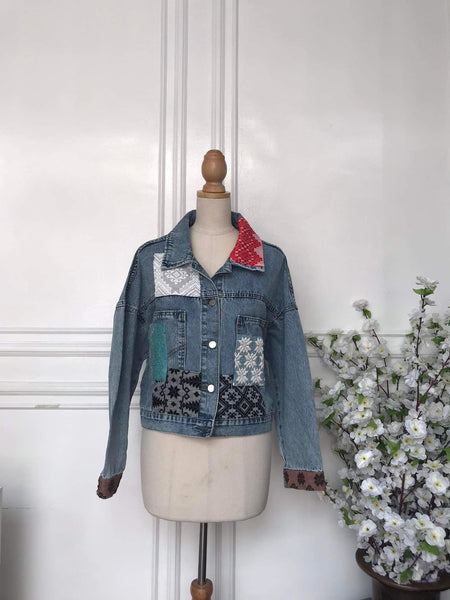 (s) - Denim Patch Jacket