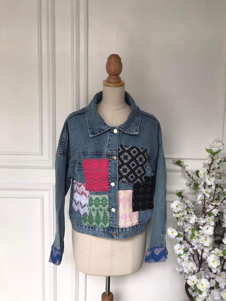 (m) - Denim Patch Jacket