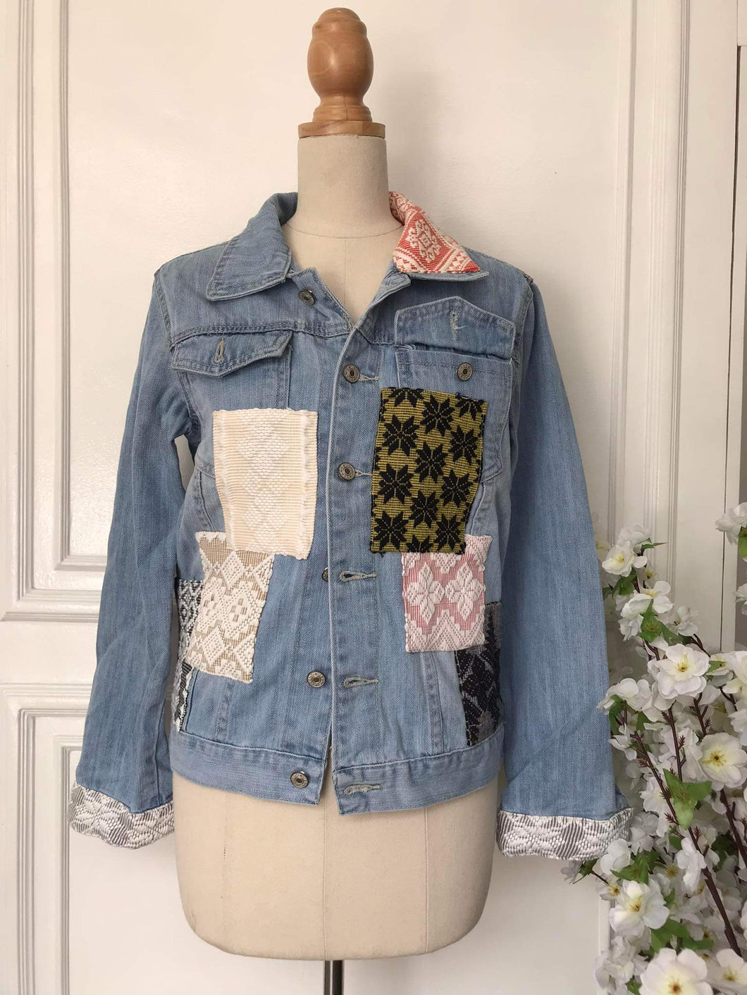 (s) - Denim Patch Jacket