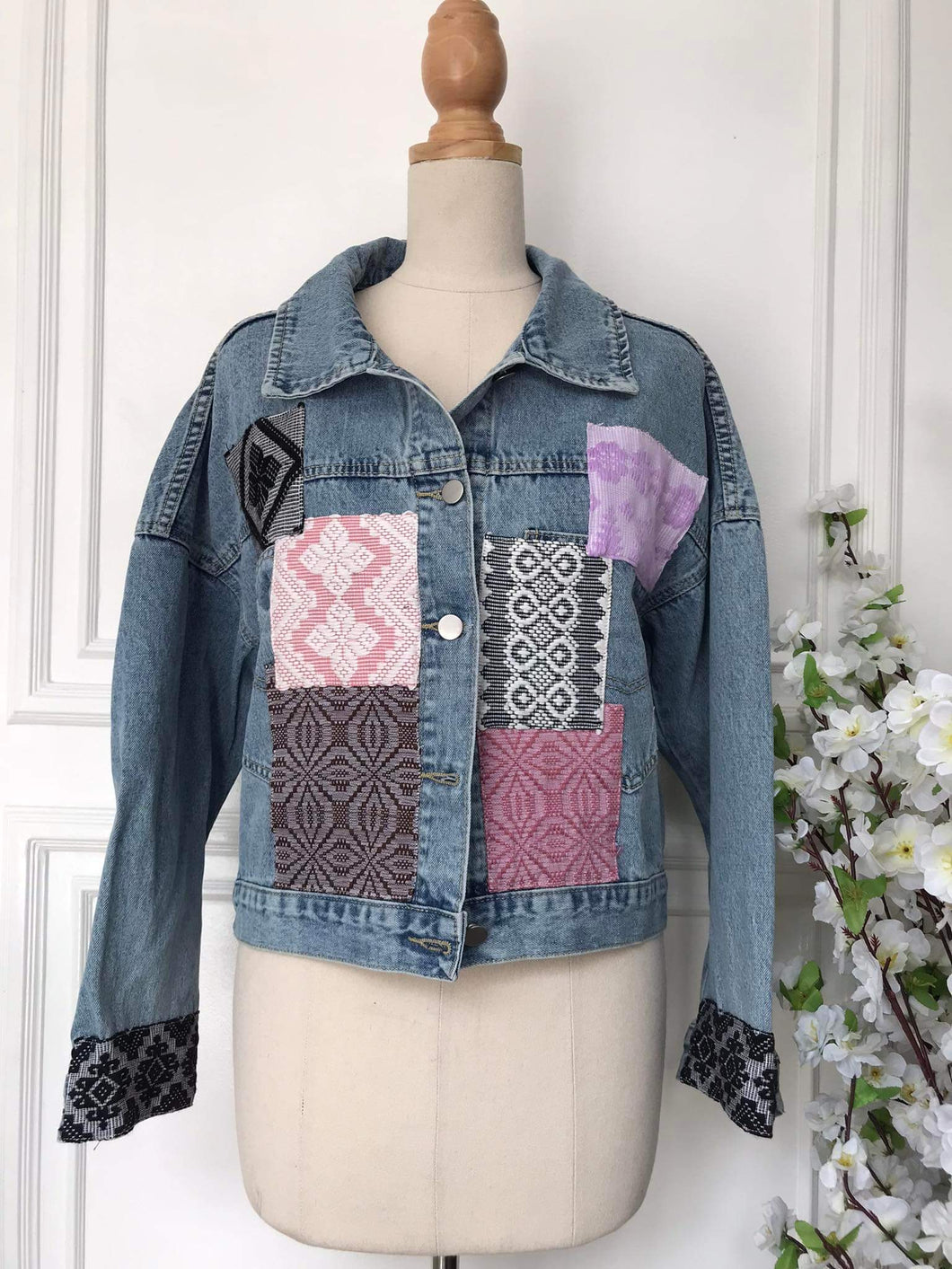 (s) - Denim Patch Jacket