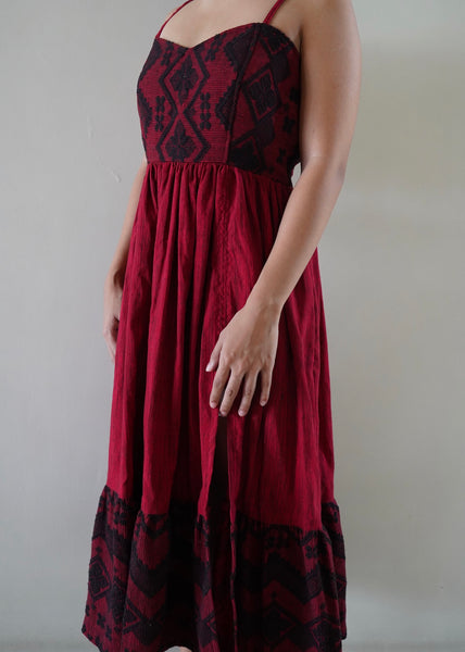 Lucia - wine red