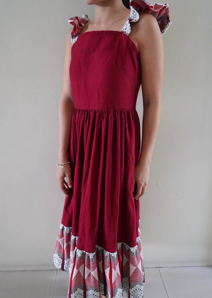 Amelia - dark red